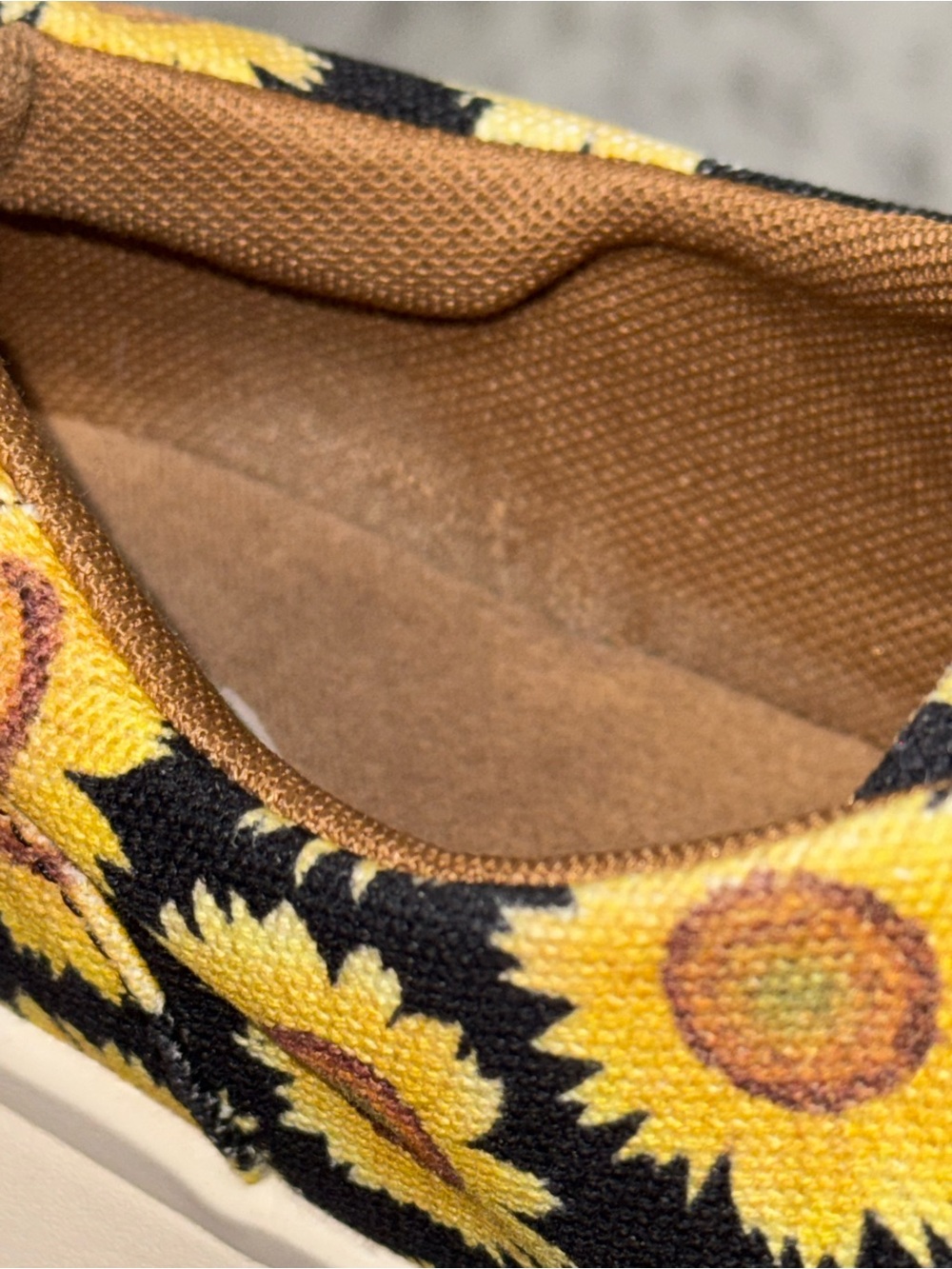 🌻 Ariat Hilo Sunflower Skies Canvas Slip On Sneakers Shoes Women's Sz 9.5 - Picture 14 of 16